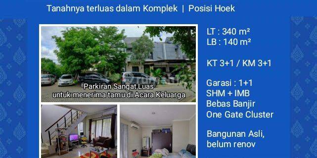 Rumah mewah 2 lt di Premier Riviera Jl Bekasi Timur tanah 340 m2 1