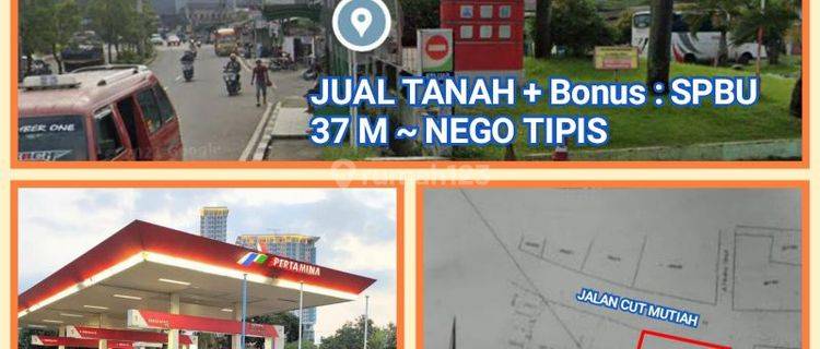 Jual Tanah 2.626 M2, Spbu Hanya Bonus. Area Emas Kota Bekasi 1