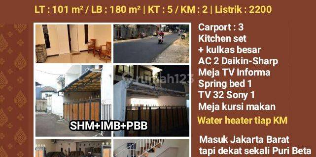 Rumah Dalam Mini Cluster Di Joglo + Seluruh Isinya (furnished) 1