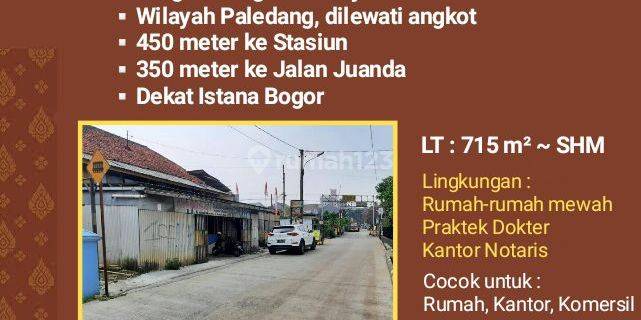 Hitung tanah saja 715 m2. Rumah dekat Istana Bogor STRATEGIS 1