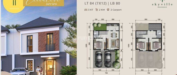 Rumah Baru Gress 2 Lantai Siap Huni Skyville Residence Sidoarjo Dekat Juanda 1