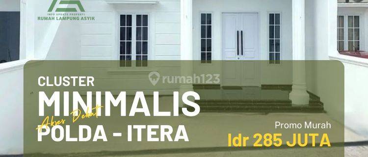 Rumah Minimalis Dekat Rs Airan Raya Polda Dan Kampus Itera 1