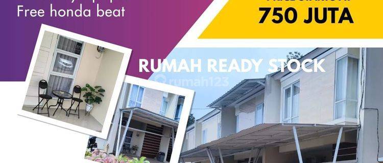 Rumah 2 lantaifree biaya di bsd dekat Summarecon Mall Serpong 1