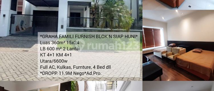 Rmh Graha Family Mewah Furnish, Siap Huni, Dropp Price! *an.pro. 1