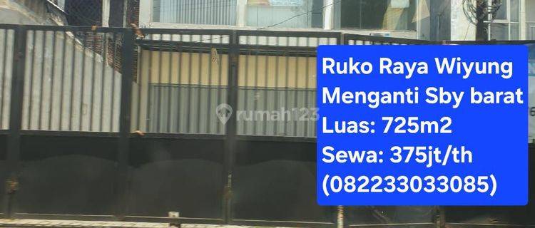 RENT: Bangunan Komersil/Ruang Usaha Raya Wiyung 725m2 Super Strategis, cocok unt Office/Workshop/Gudang dll.. 1