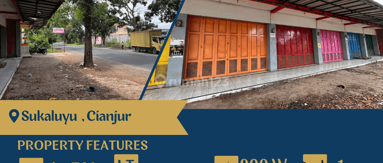 Disewakan Ruko 6 Unit di Sukaluyu , Cianjur  1