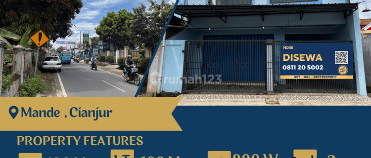 Disewakan Ruko 2 Lantai di Mande , Cianjur  1