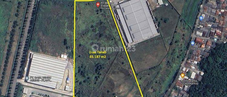 Tanah Industri 3.5 Ha dlm Kawasan dkt Daihatsu di Surya Pratama, Karawang 1