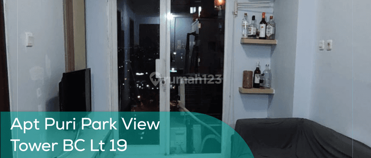 Apartement Puri Park View Tower Bc Lt 19, 2BR, Full Furnished, Ppjb 1