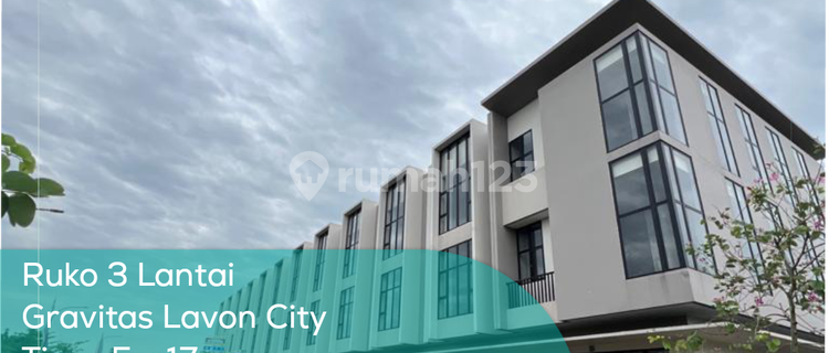 3-Storey Ruko Gravitas 02 Lavon City, Type 5X17, Land Area/Building Area 85/244 M2, Non Furnished 1