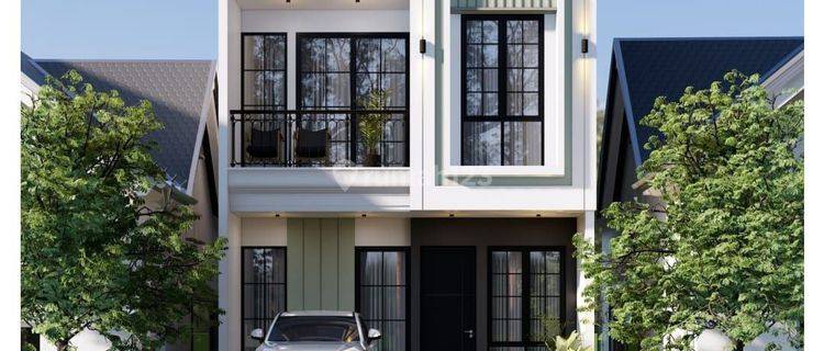 rumah 2 lantai dengan rooftop dipusat kota depok stategis dekat stasiun dan akses tol margonda 1