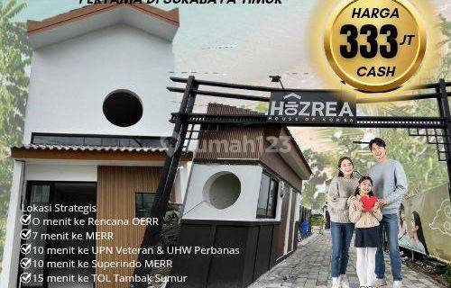 Rumah Hozrea, harga cash 333 juta, Wonorejo Selatan dekat MERR 1