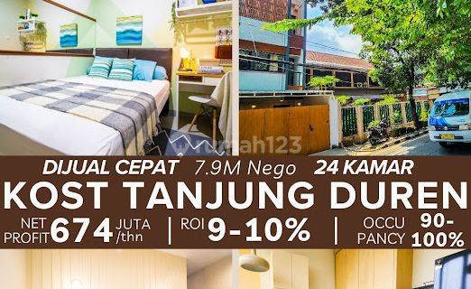 Dijual Cepat Kost 24 Kt Dekat Mall Neo Soho,mall Cp,untar,trisakti,taman Anggrek Dan Citra Land Mall 1