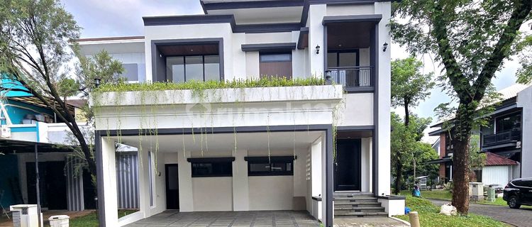 New Modern Design Corner Side Row House with Wide Road in BSD 1