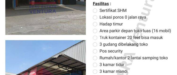 Gudang Jual Cepat di poros jalan Raya Krebet Kabupaten Malang  1