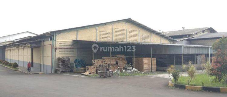Gudang Di Citeureup Bogor . Lt : 3ha. Lb 17rb. Hadap Utara - Timur. Harga Sewa 60rb/m2 / Bulan 1