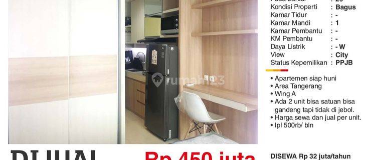 Apartement Springwood Siap Huni, Area Tangerang 1