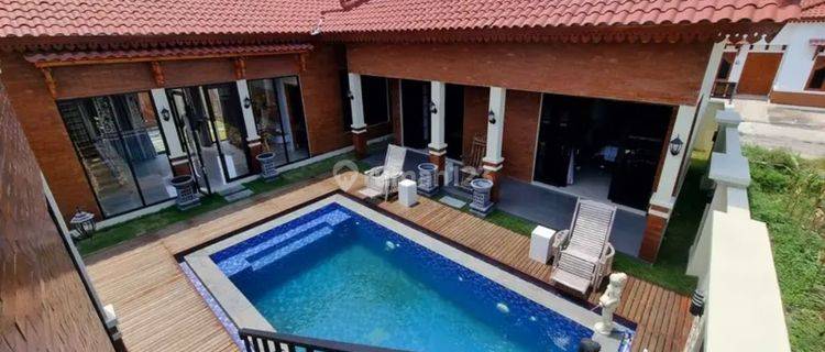 Villa Dijual Privat Pool 4 Kamar Tidur Lokasi 2 Menit Dari Candi Prambanan  1