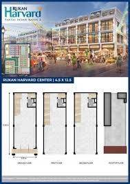Dijual Ruko Harvard Ukuran 4.5 x 12.5 M² Harga 3.8 M 1