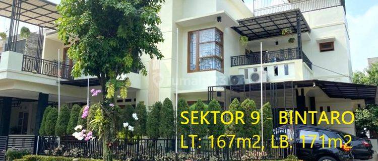 Rumah Hook 2 Lantai Di Sektor 9 Bintaro Full Furnished, 5256 1