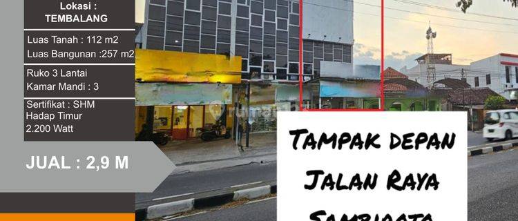 Jual ruko 3 lantai Sambiroto Raya Tembalang 1