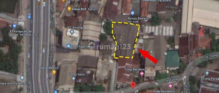 DIJUAL tanah bangunan di Jalan Tiong - Karet Kuningan - Setiabudi - Jakarta Selatan 1