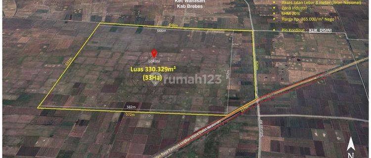 Tanah 33 hektar di Brebes  1