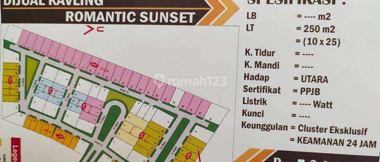 Tanah di depan taman di Grand wisata 1