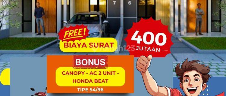 Type 54 Rumah baru Cantik Minimalis Harga Promo Kemerdekaan banyak Bonusnya  1