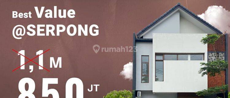 Rumah 2 Lantai Murrah dan Mewah 800jutaan Dikawasan Serpong Tangerang Selatan 1