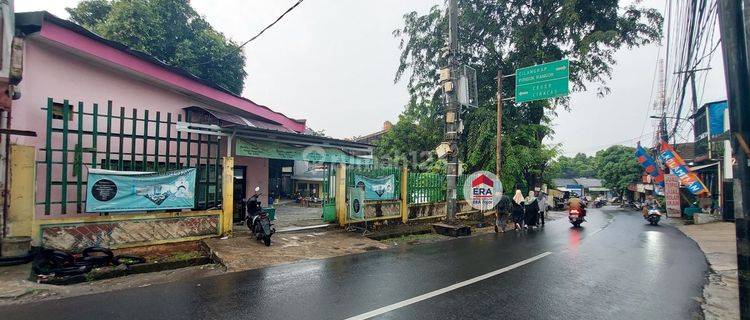 Tanah strategis pinggir jalan hadap 2 muka jalan raya Cipayung 1