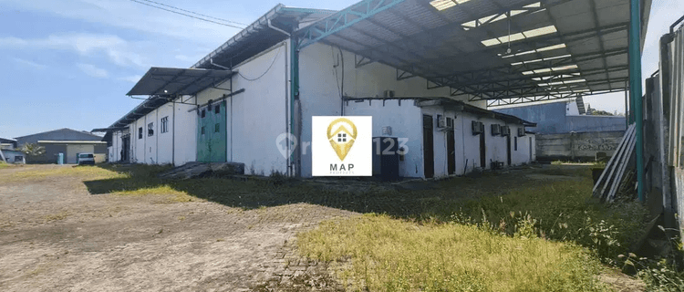 Gudang Dijual Lokasi Strategis Dengan Jemuran Lahan Luas 1