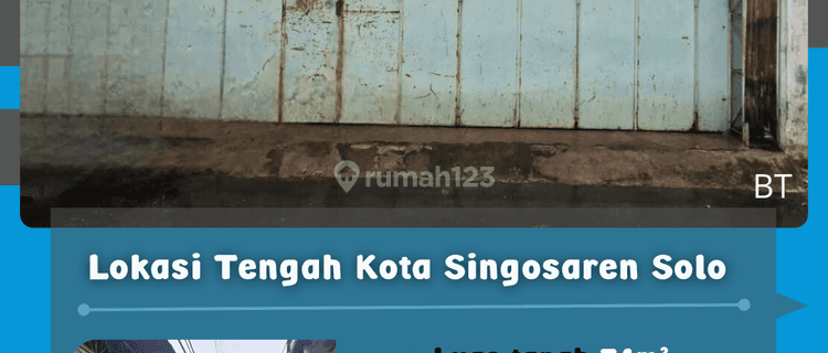 Rumah Tengah Kota Singosaren Solo 500 Juta  1