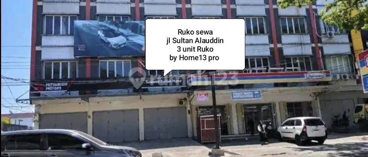 Rental Shop House Jl Sultan Alauddin Makassar 3 Units 4 Floors Shop House 1