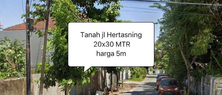 Tanah Jalan Hertasning Makassar (20x30 Mtr) Dekat Pettarani Panakkukang Pengayoman  1