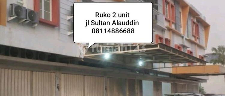 Ruko Sultan Alauddin Street Makassar 2 Units Near McDonald's and Pettarani 1
