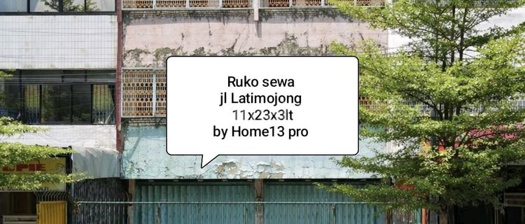 Shop House for Rent Jl Latimojong 2 Strategic Shop House Units Near Office Area 1
