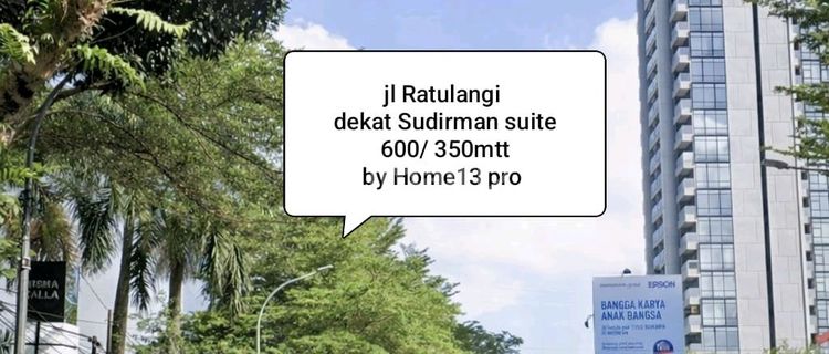 Rumah Jl Ratulangi Dekat Sudirman Apartemen dan Mall Ratu Indah 1