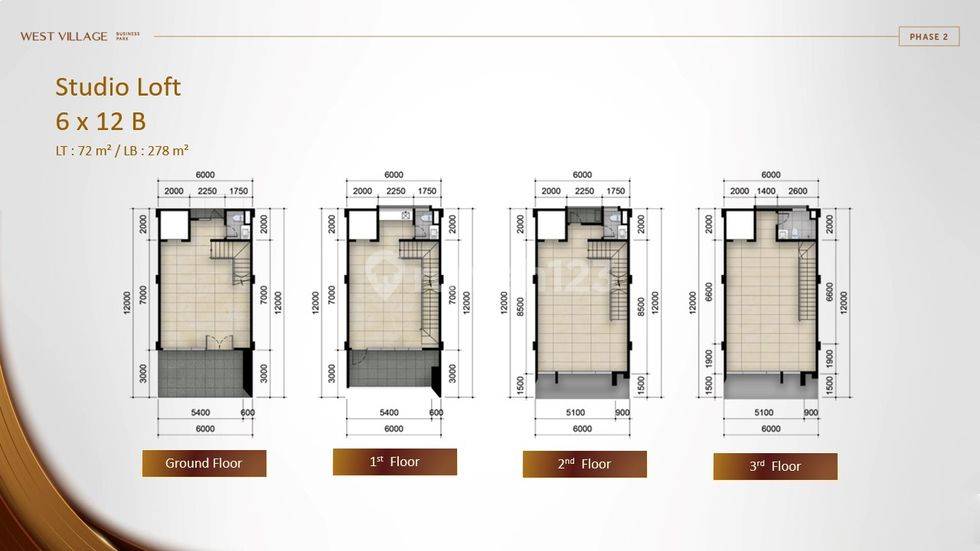 Studio Loft - Standard B (6 x 12)