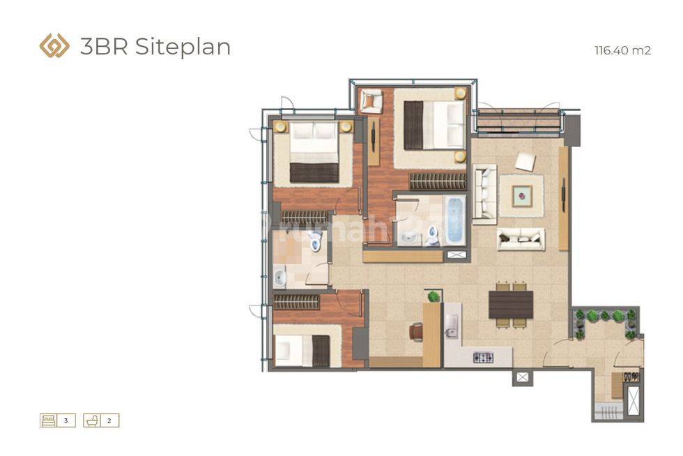 Unit 3 Bedroom