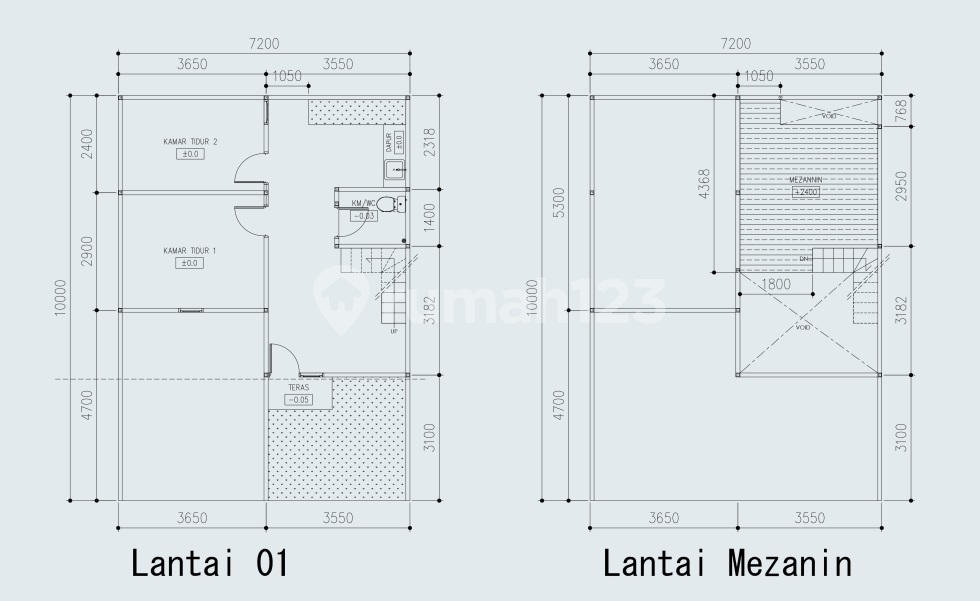 Sheed Roof Minimalist (Mezzanine)