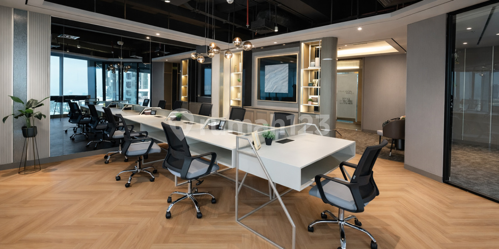 Office siap pakai, fully furnished