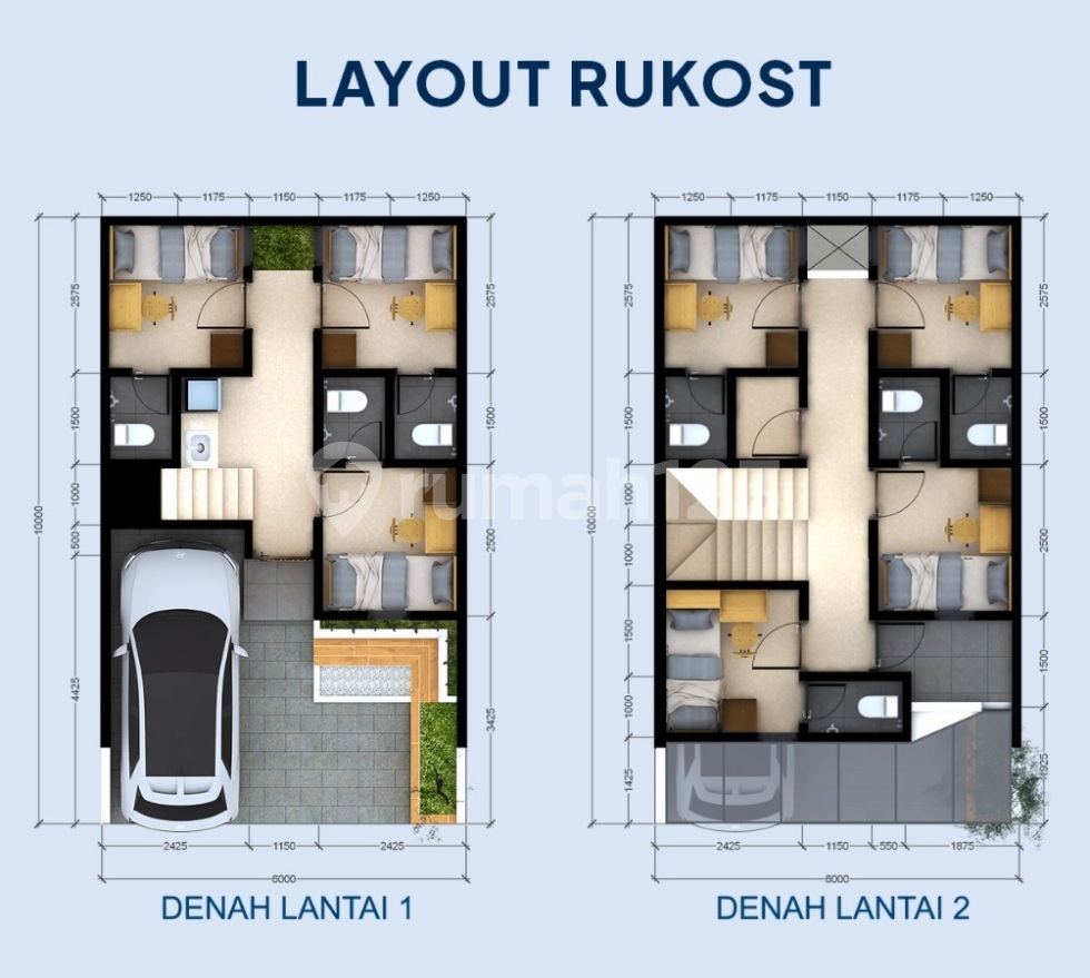 Rumah Kost (Blok A1 s.d A8) 2 Lantai
