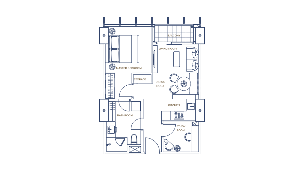 1BR B