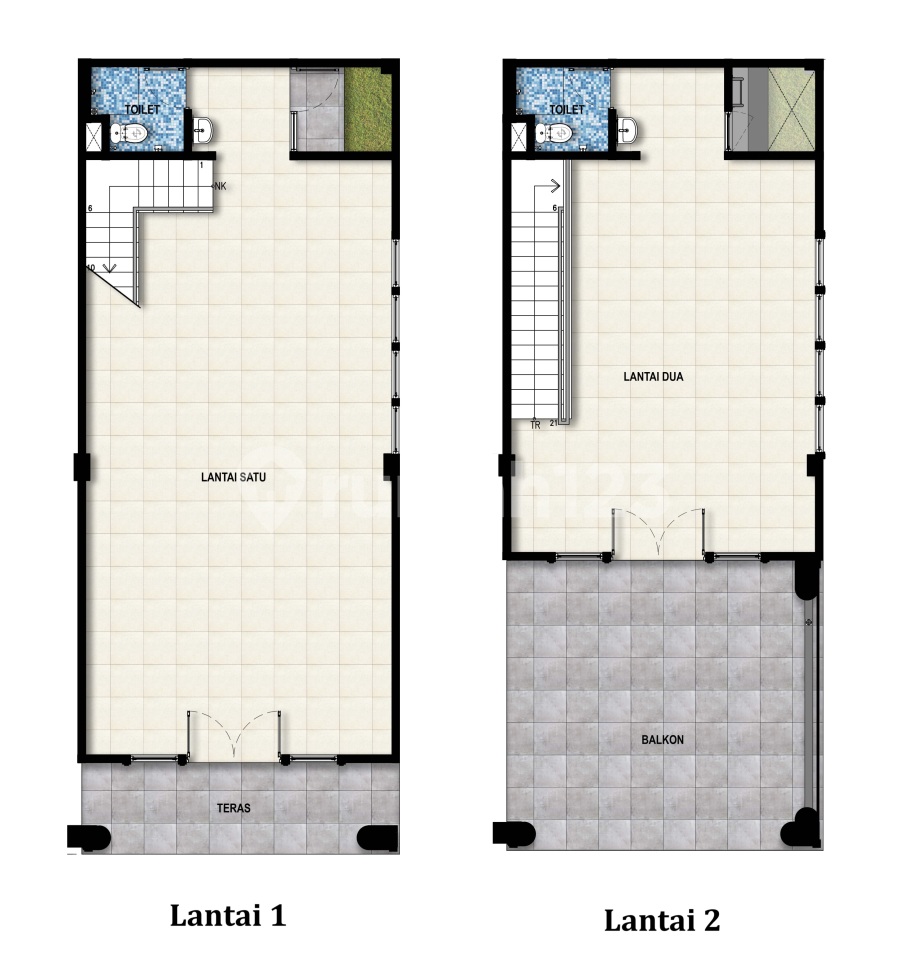 Ruko Kap 2 Lantai (Hook) 