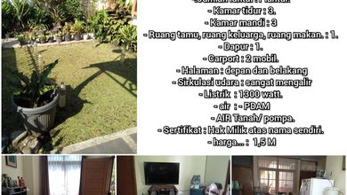 Jual Rumah Megah Luas 139 m2 di Antapani, Bandung