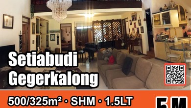 Jual Segera Rumah Elit area Geger Kalong, Bandung, LT 500 m2