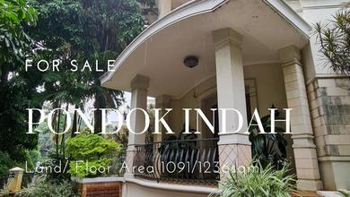 Rumah Minimalis area Pondok Indah, Jakarta Selatan, Luas 1091 m2