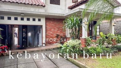 Jual Rumah Siap Huni di Kebayoran Baru, Jakarta Selatan, Luas 312 m2