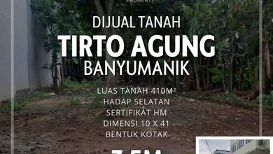 Dijual Kavling 410 m2 Area Komplek Elit Banyumanik